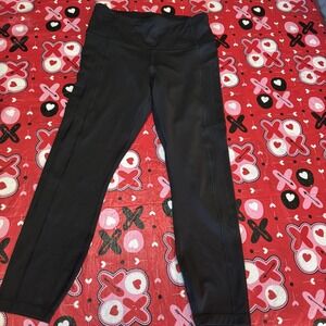 Athleta Ultimate Stash Pockets 7/8 Tight Leggings Womens S Black Ankle Yoga Gym